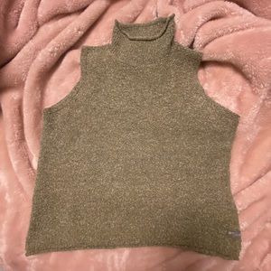 Columbia knit turtleneck tank